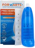 Forwarts Precision Freeze Spray met 5 beschermingspleisters in verpakking.