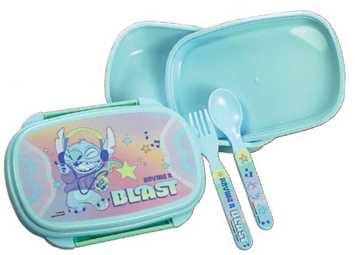 Disney Lilo en Stitch Blast sandwichdoos + bestekset