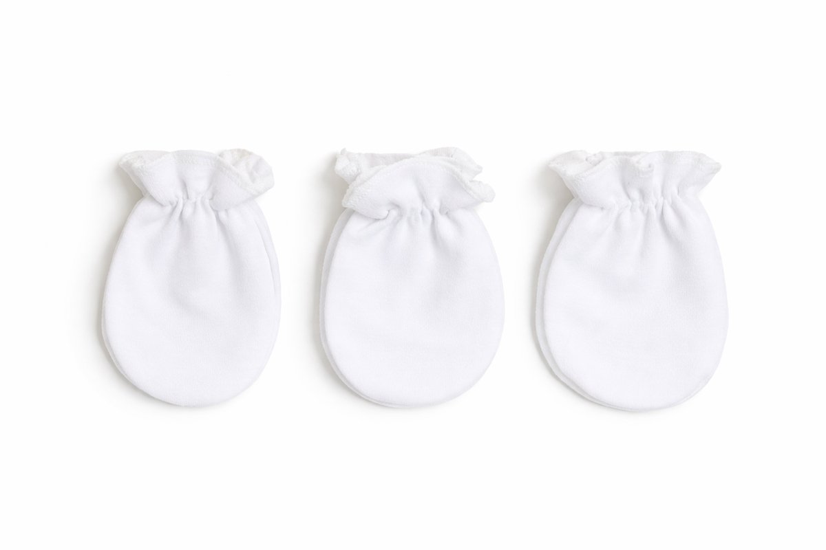 Vavida Krabwantjes - Baby - 3 Paar - 0-6 Maanden - Bescherming tegen Krabben - Handschoentjes