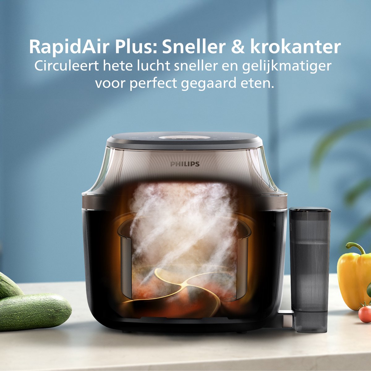 DAP Airfryer met Dubbele Lade 7,2L voor 6 Personen - afbeelding 3