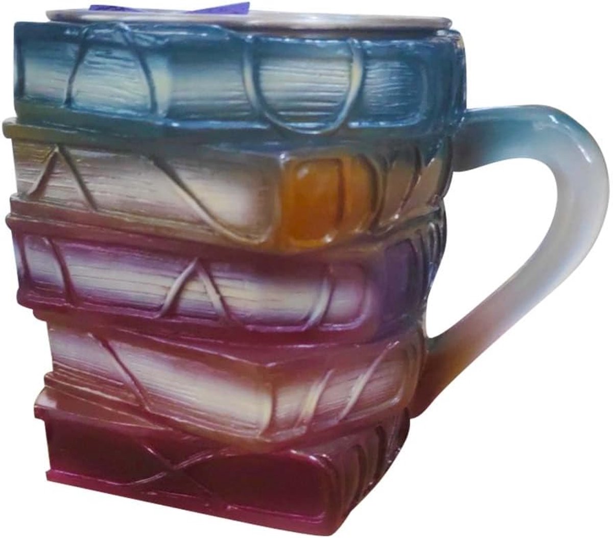 Mok - 3D - Koffiemok In De Vorm Van Een Gekleurd Boek - Handgemaakt en Handbeschilderd - 300 ML