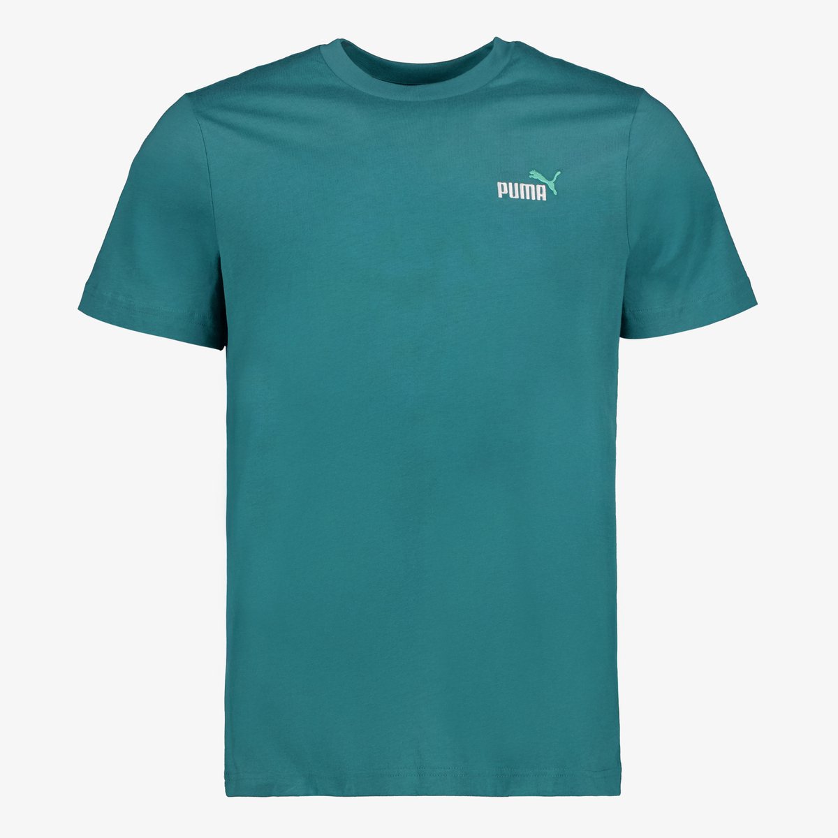 Puma ESS 2 Color Small No. 1 Logo heren sport T-shirt Groen