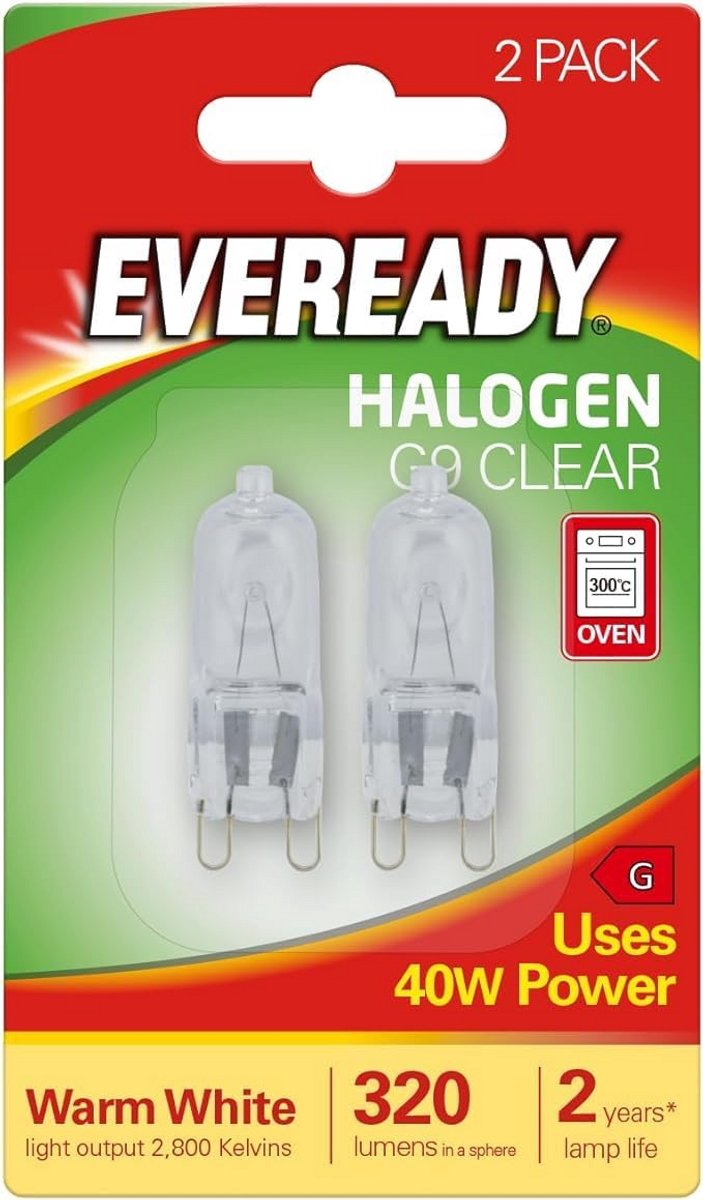 Halogeenlamp G9 Capsule 25W en 40W Dimmbaar - 2 Stuks