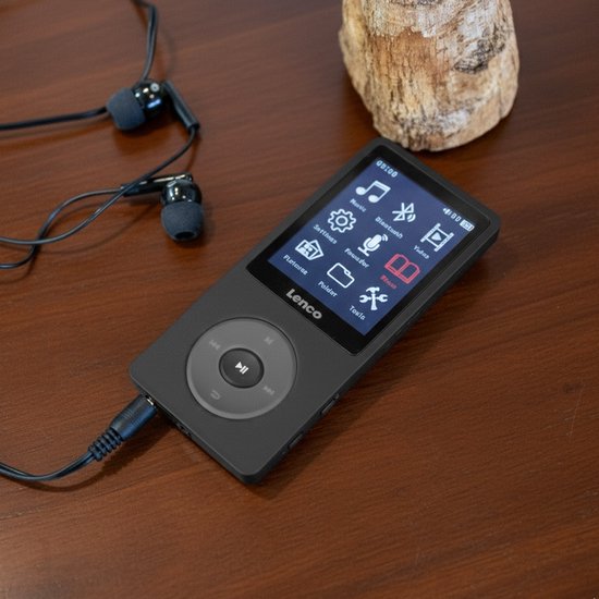 Lenco Xemio-861 MP3-speler – Bluetooth, FM-radio, 1,8 Inch Scherm, Tot 64 GB, Grijs