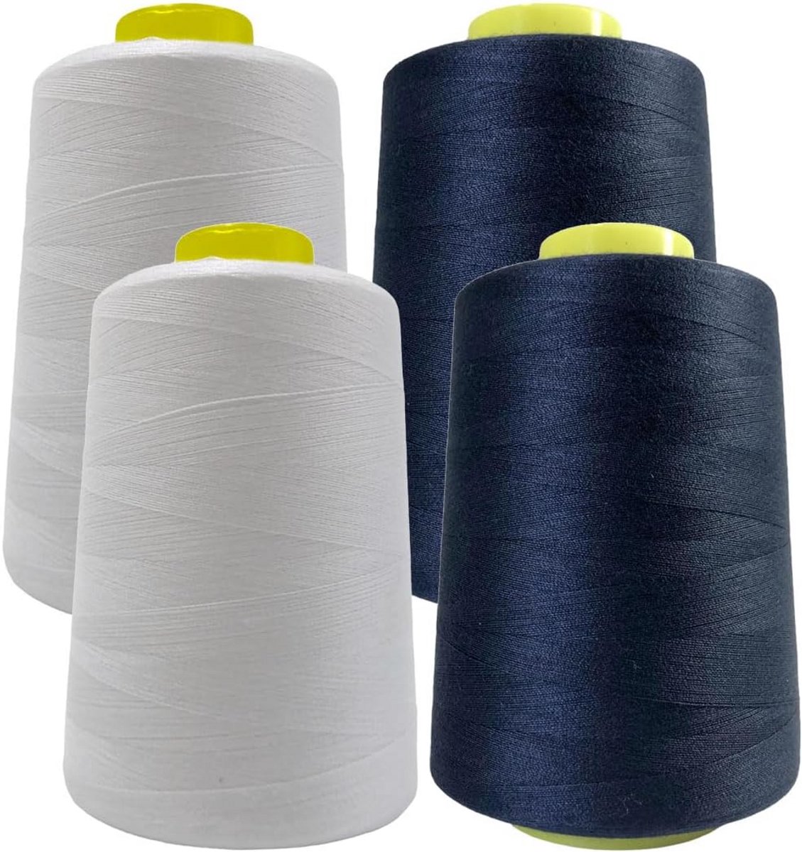 Set van 4 Sterke Polyester Naaigaren Spoelen - 4500 Meter Draad