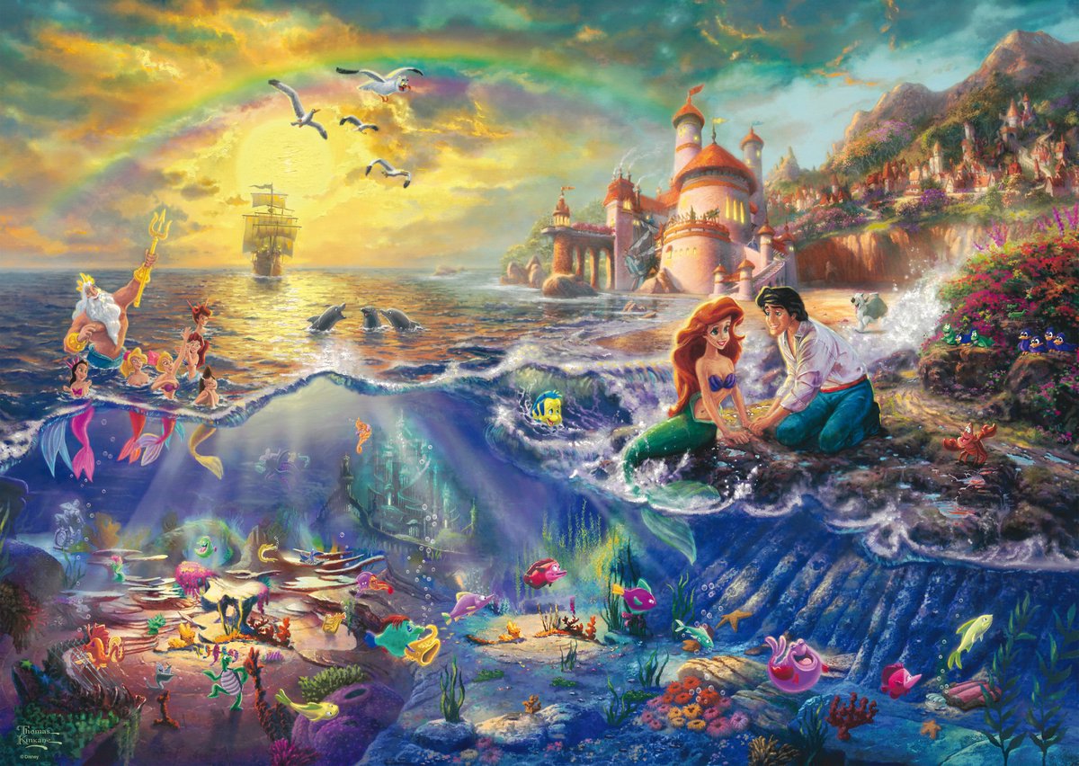 The Little Mermaid - Puzzel 1000 stukjes — afbeelding 2