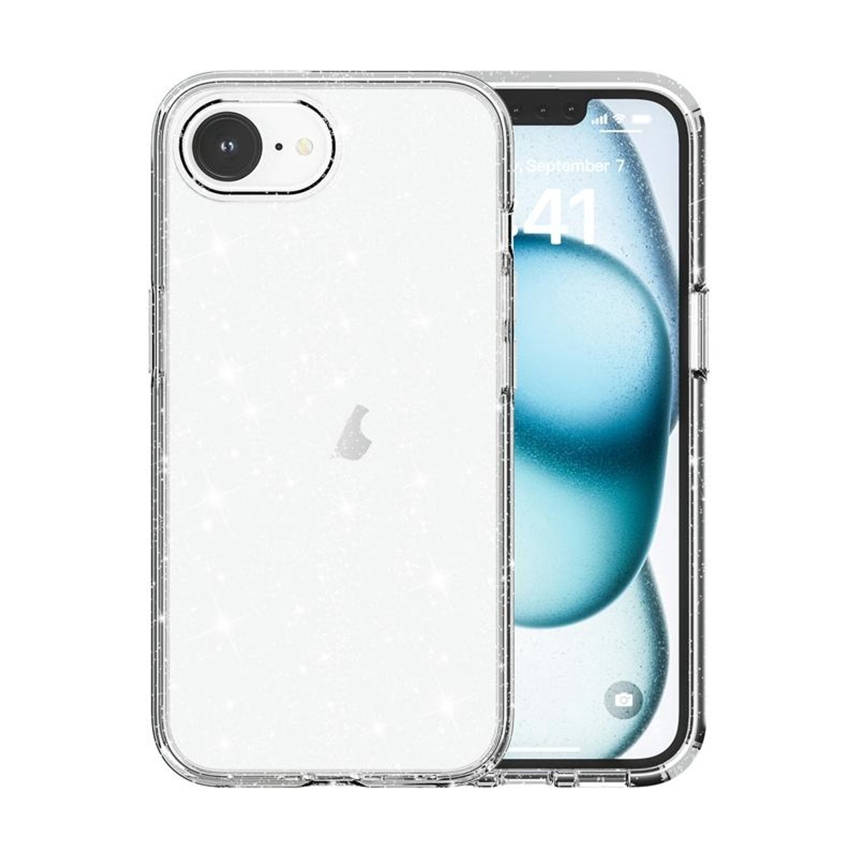 Mobigear Hoesje geschikt voor Apple iPhone 17e Telefoonhoesje Hardcase | Mobigear Crystal Backcover | iPhone 17e Case | Back Cover - Wit