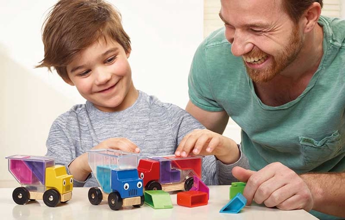 SmartGames Trucky 3 - Logisch Denkspel & Speelgoedauto's - 48 Educatieve puzzelopdrachten - Solospel voor Kleuters - Vanaf 3 Jaar — cadeau in Spellen & Speelgoed - foto 8