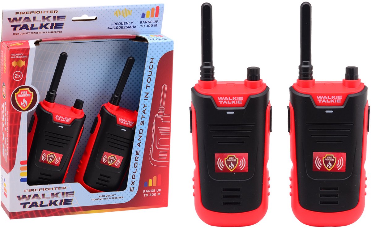 Walkie Talkie Brandweer - 300 meter bereik