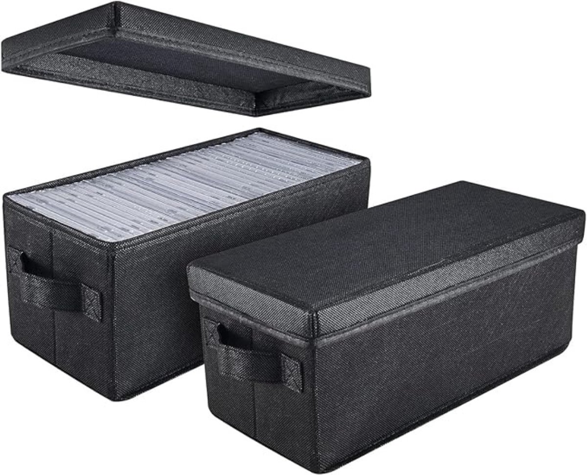 Florixa® Cd Opbergdoos - Cd Opbergsysteem - Cd Koffer - Zwart - 34cm x 15cm x 14cm