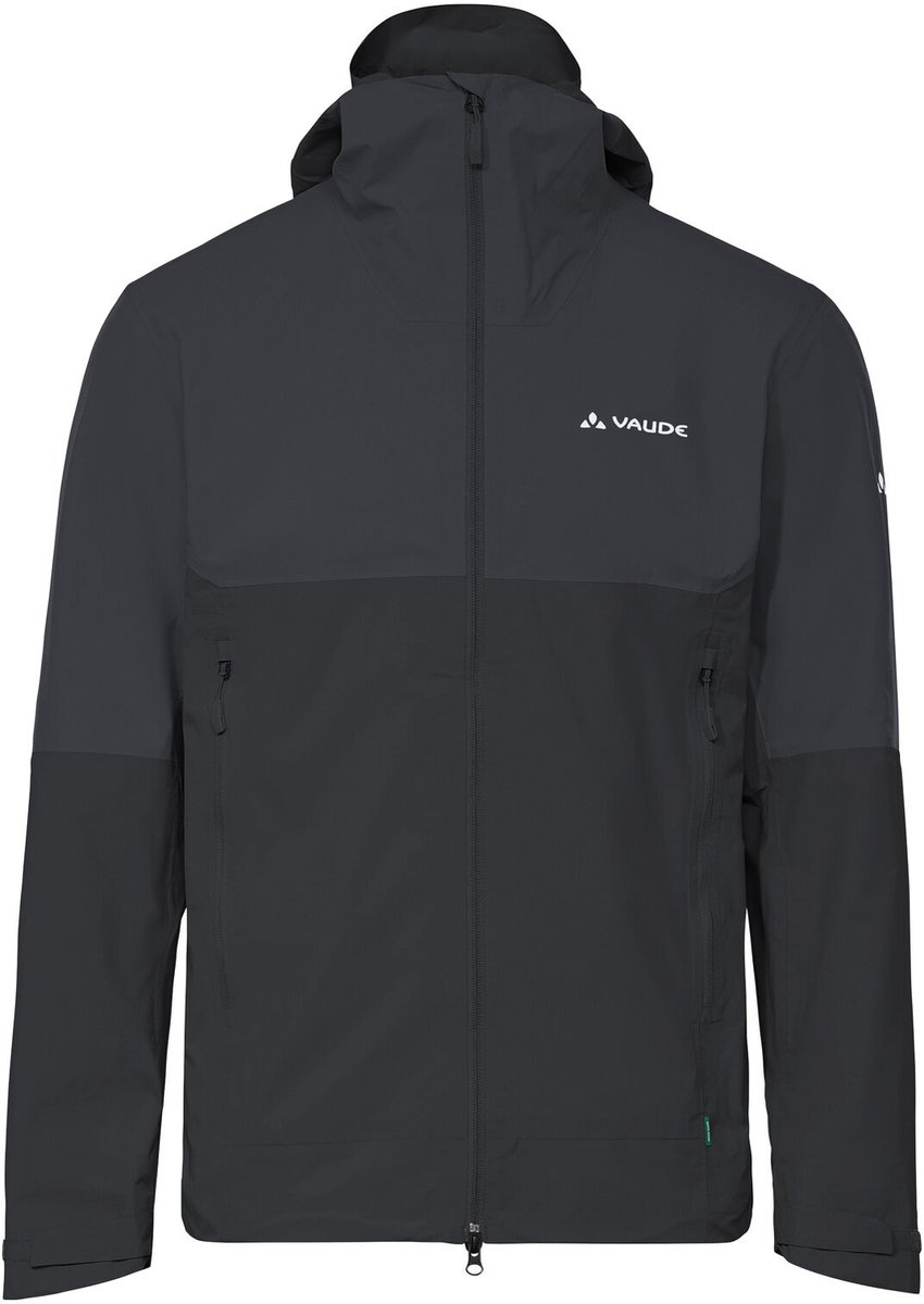 VAUDE Simony 2.5L Jas V Hardshell Jas Heren Outdoor Sportjassen Waterdicht Winddicht Hardshell Capuchon Regular fit Zwart