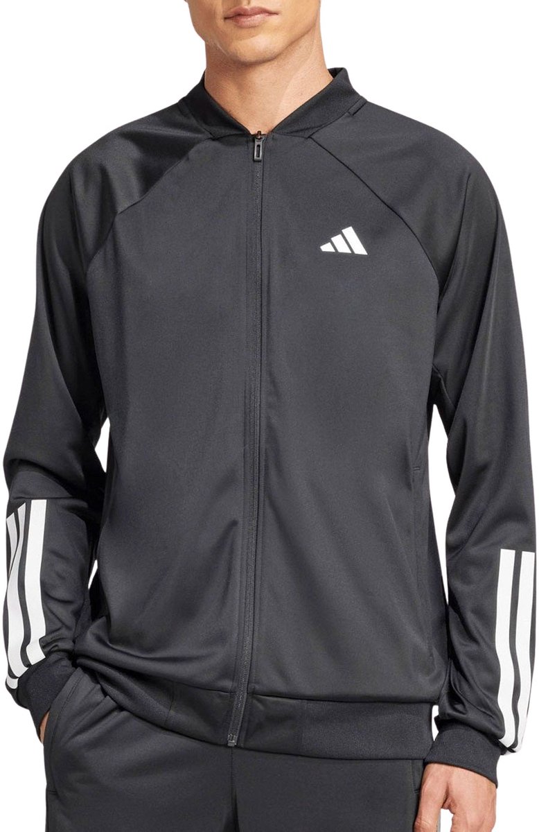 Adidas 3-Stripes Knitted Trainingsjas Heren Zwart