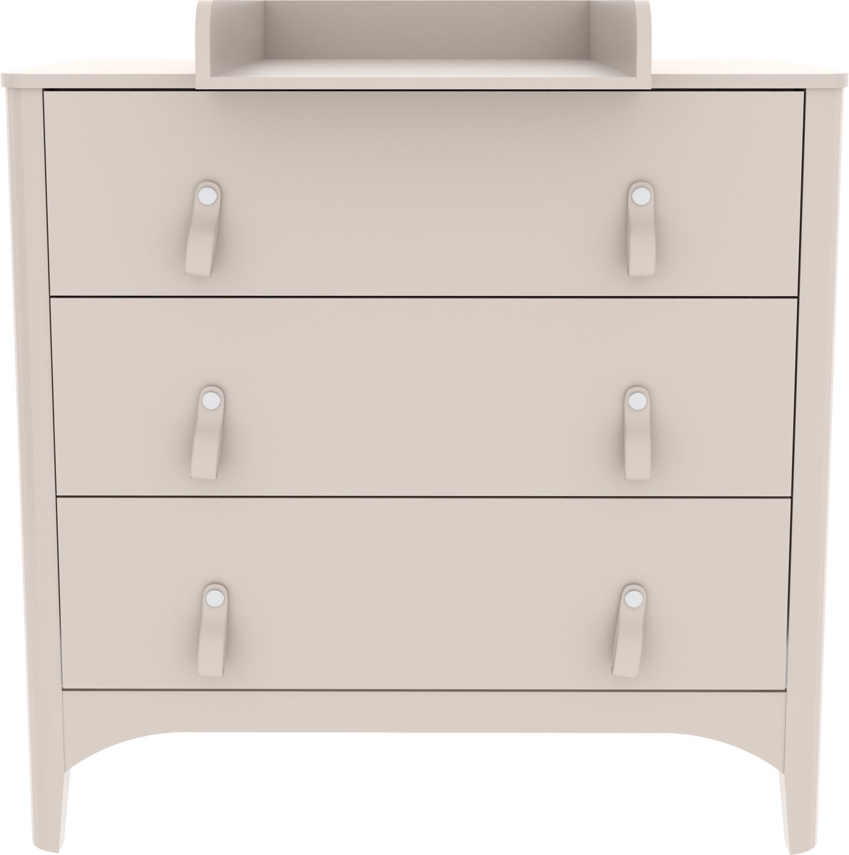Born Lucky Nordic Meegroei Babykamer 2 Delig Compleet – Baby bed 70x140 cm & Commode – Beige – foto 7