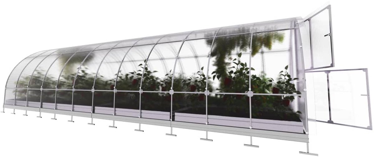 Klasika Serre de jardin en polycarbonate 3x8m 24m² Tube