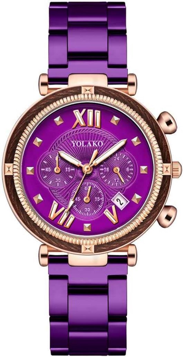 Dameshorloge met Stalen Band - Analoge Quartz Polshorloge voor Dames