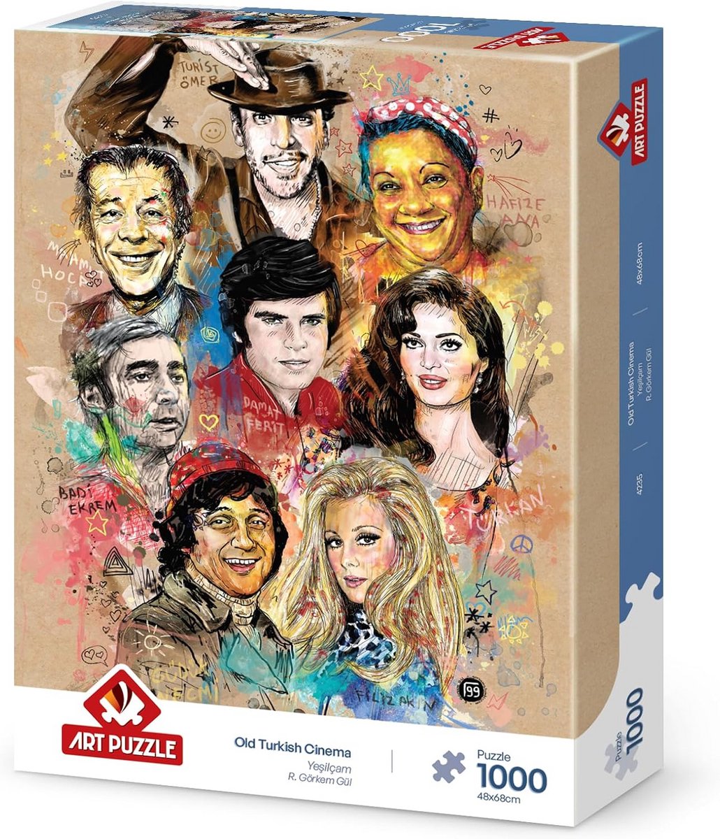 Legpuzzel 1000 Stukjes Kleurrijk Nostalgisch Ontwerp Puzzelplezier