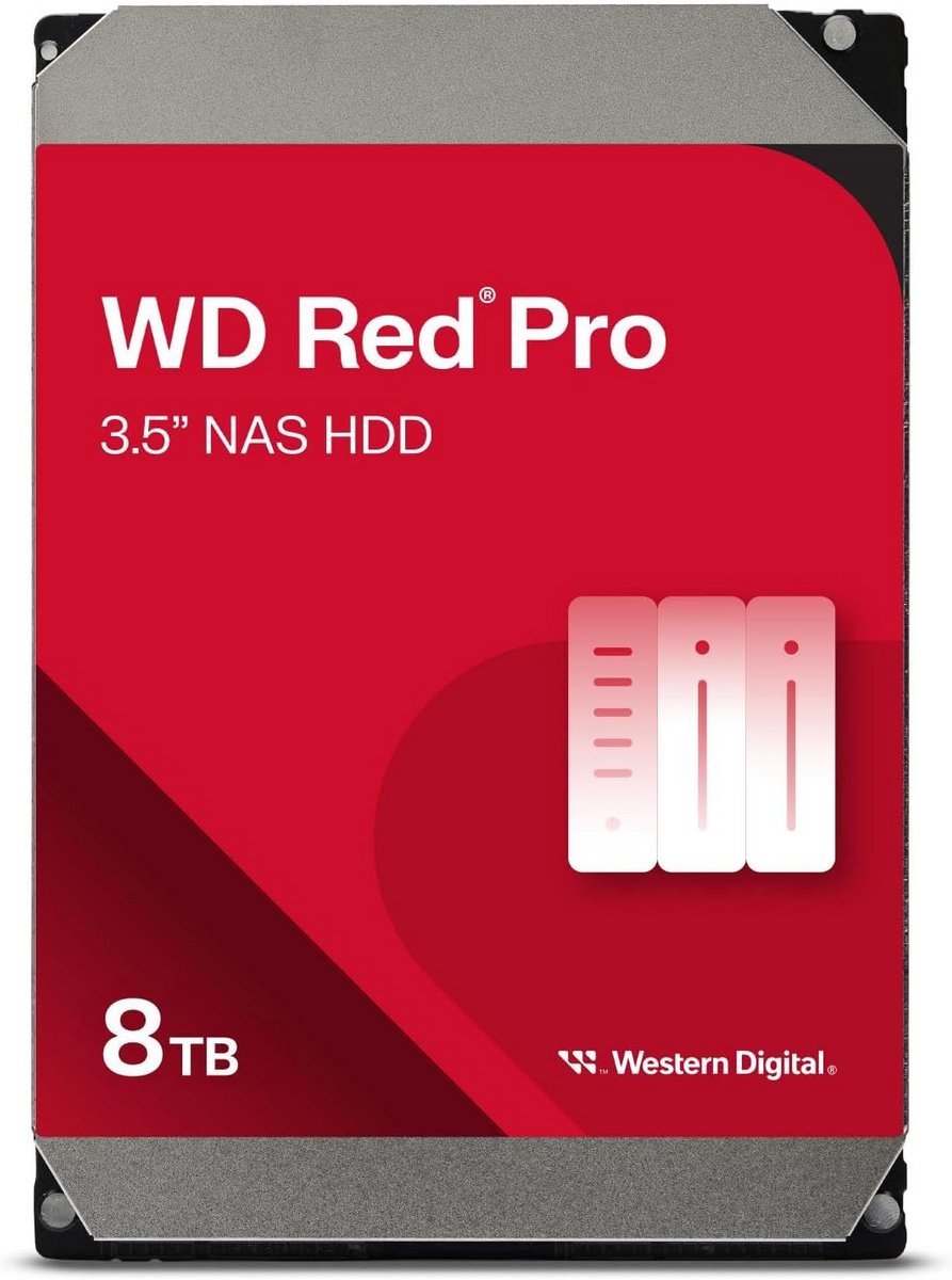Krachtige 8 TB Interne NAS Harde Schijf voor Servers en RAID