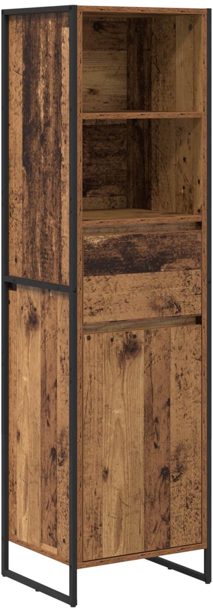 vidaXL Boekenkast - Oud - Hout - 43 - x - 36 - x - 150.5 - cm - Bewerkt - hout Oud hout
