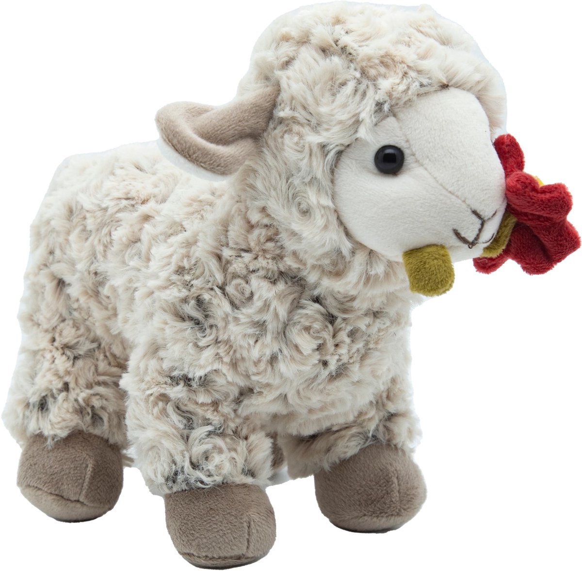 Cute since 1999 - Knuffel Lammetje - Staande Lammetje speelgoed met Bloem - Baby knuffel - 22cm