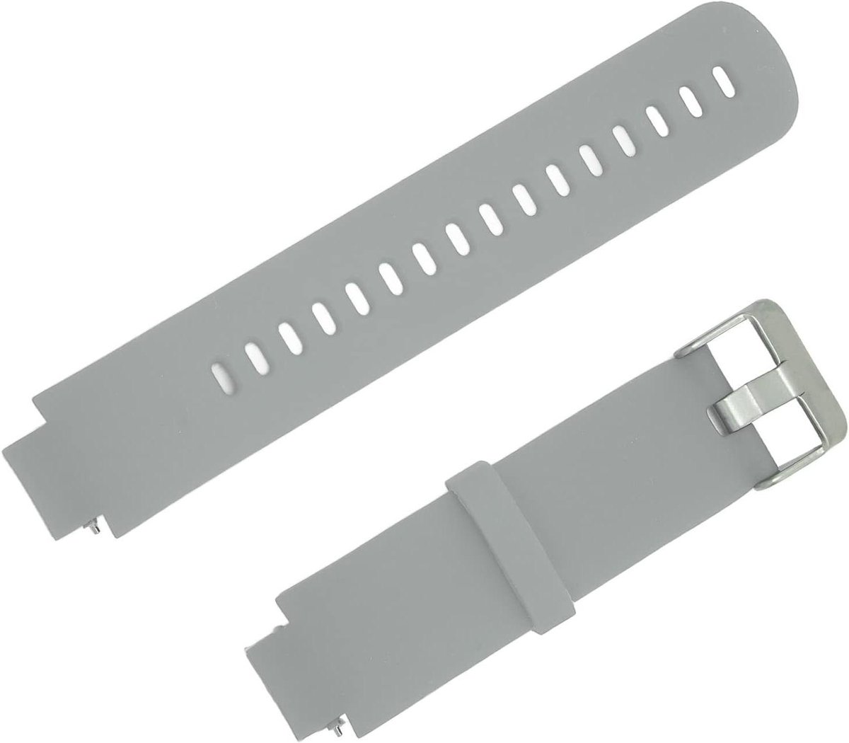 Vaihana - Slimme Polshorlogeband - Huidvriendelijk - Verge 3 Compatibel - Grijs, Poreuze Polshorlogeband in Eén Kleur voor Horloge.