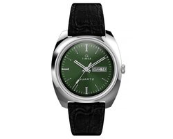 Timex Q Dress TW2W44700 Horloge - Leer - Zwart - Ø 37.5 mm