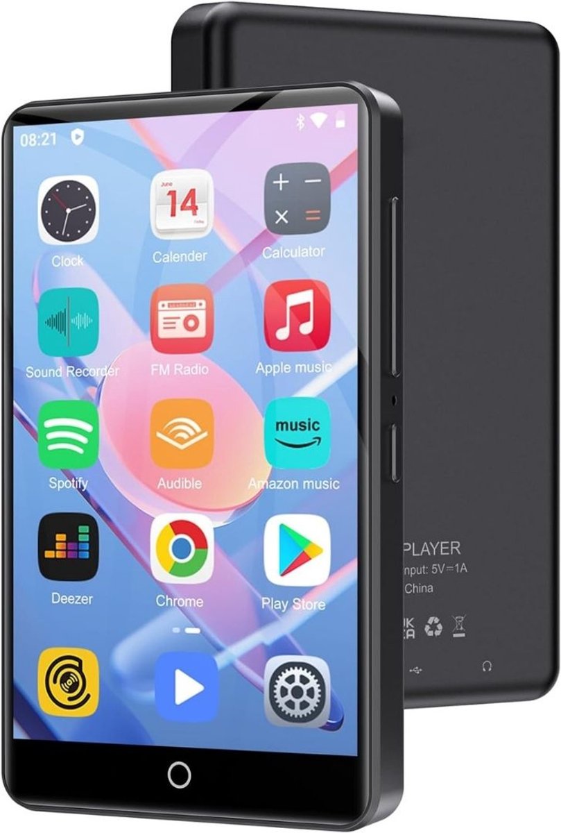 MP3 Speler Bluetooth - FM-Radio - Zwart