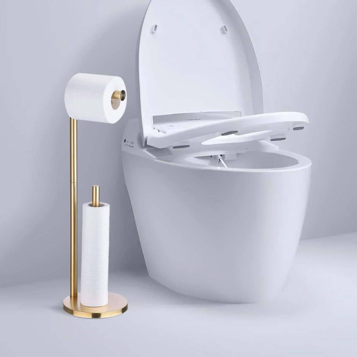NBAP® Toiletbutler - Toiletrolhouder Staand - Goud