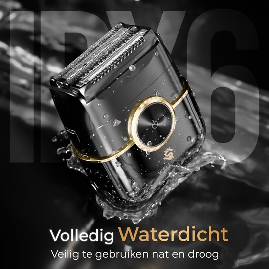 Wellshave® Scheerapparaat Mannen - 4 Blade Foil Shaver - Elektrische Shaver en Trimmer - Head Shaver - Blade Baron