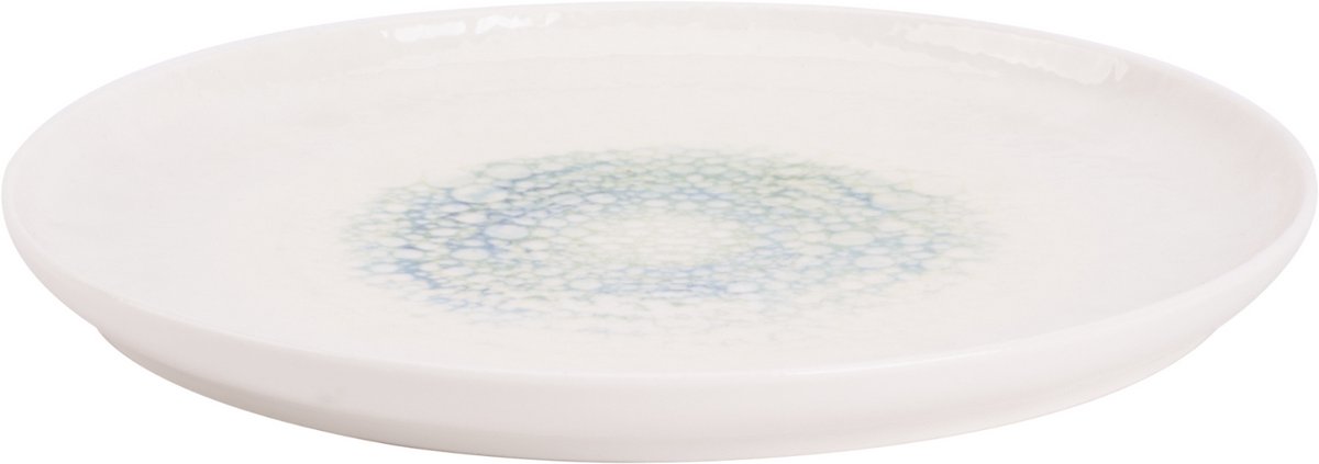 Maastricht Porselein Bord Aqua Mineralis 27 cm 2 stuks