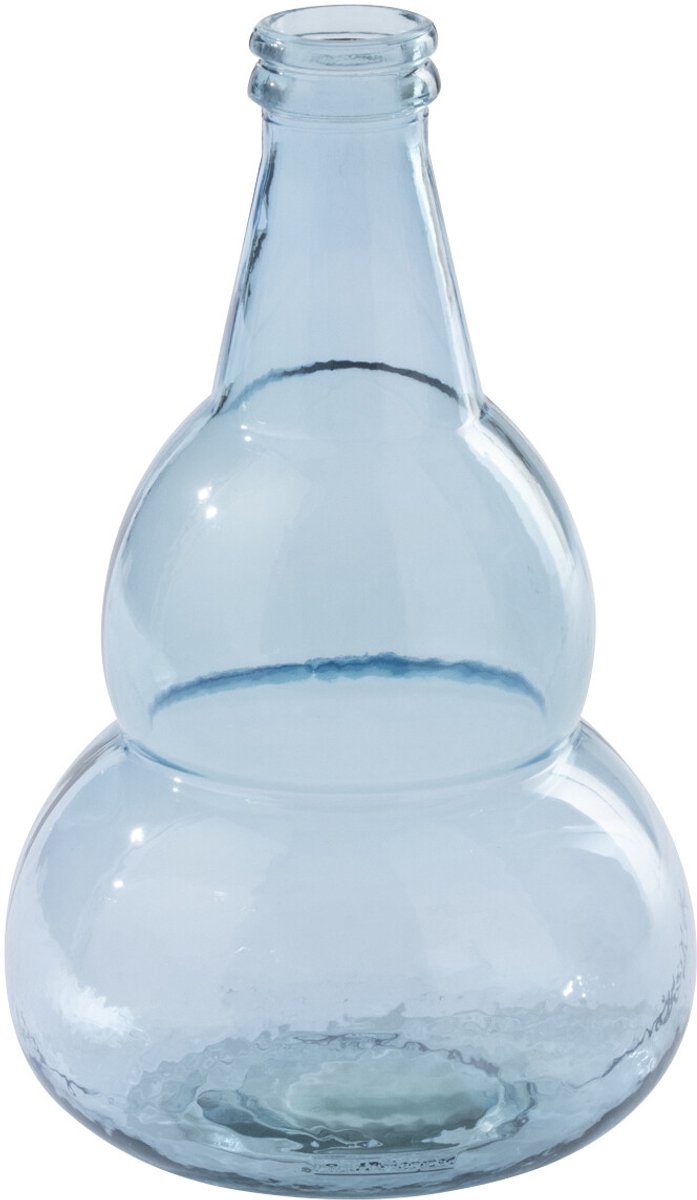 J-Line vaas - glas - lichtblauw
