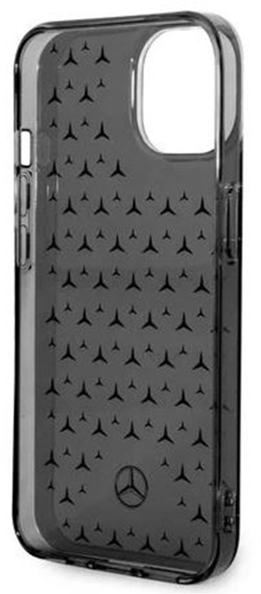 Budi, Schokbestendig, luxueus Geschikt voor Apple iPhone 14 hoesje met logomotieven, Zilver