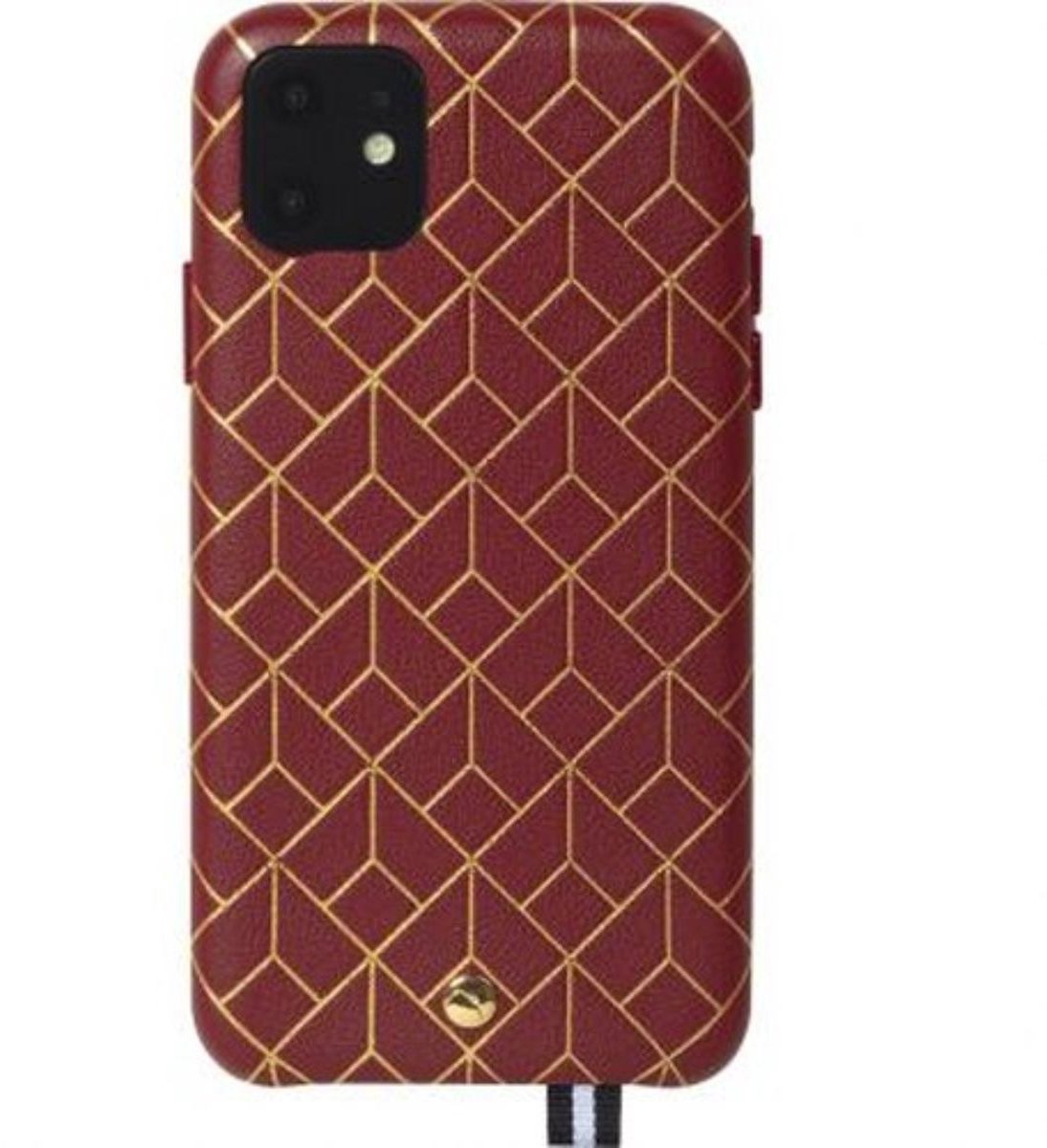 Artefakt Paris, Hoesje Geschikt voor Apple iPhone 11 van St Germain leer met schouderband, Bordeaux