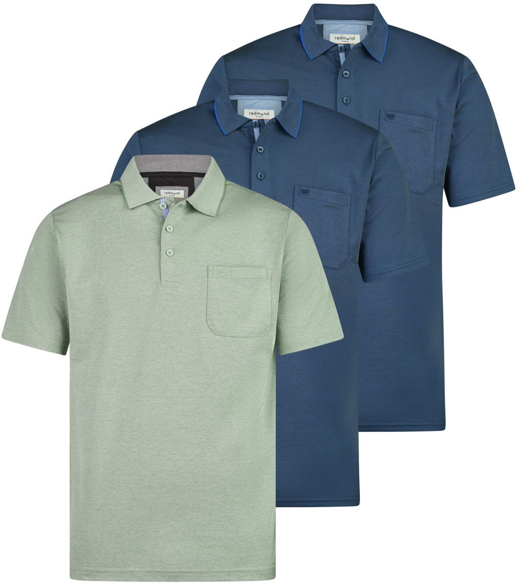 Redmond Heren poloshirt 3 pack Basic