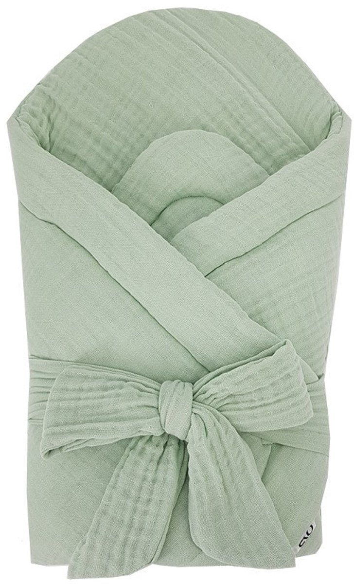 Muslin Swaddle Blanket with Coconut Mint