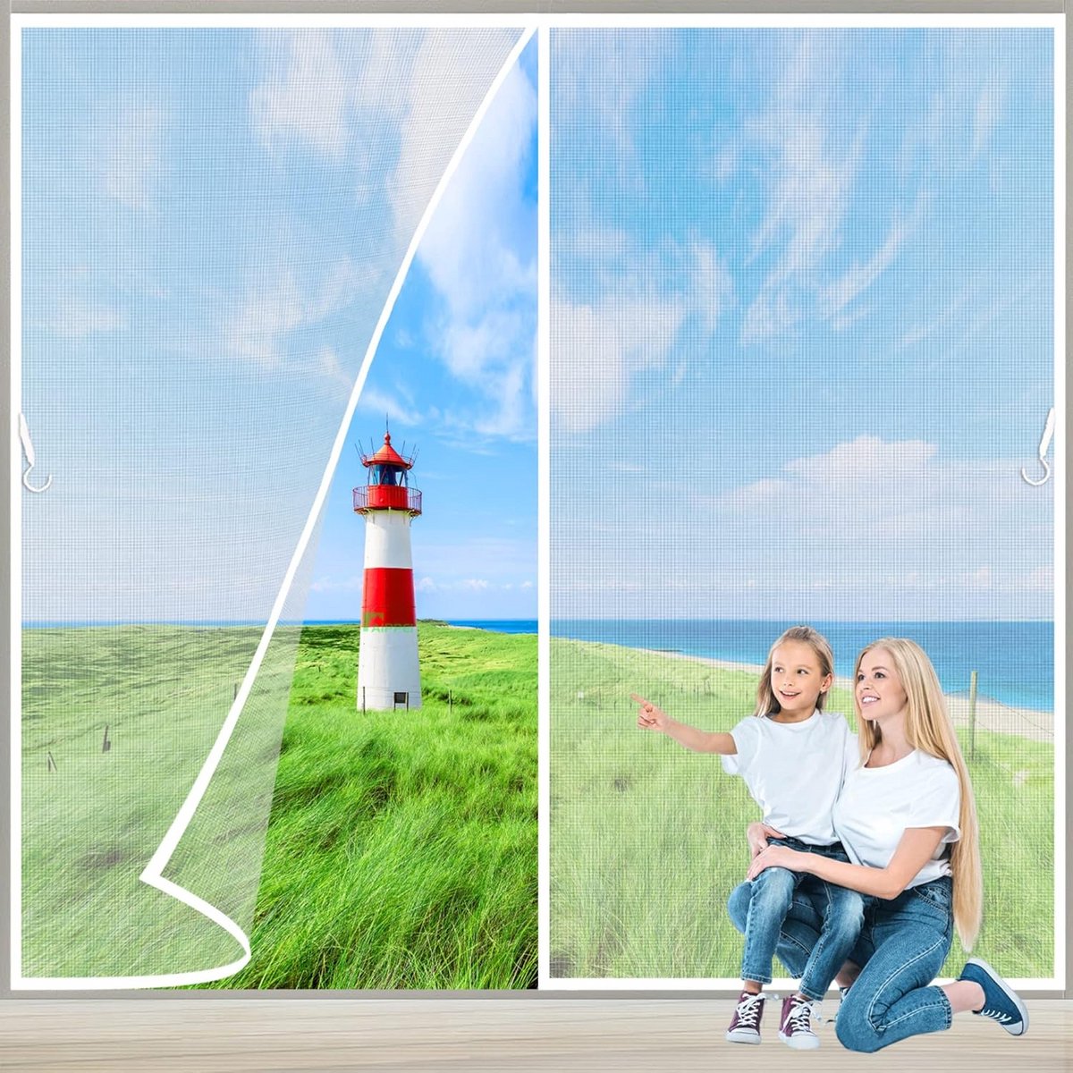Magnetische Douchedeur Afdichting 180x185 cm Wit - Eenvoudig te Installeren Zonder Boren