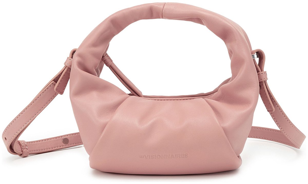 LES VISIONNAIRES Greta Mini Essential Handtas Leder 23 cm - Dames - rose quartz