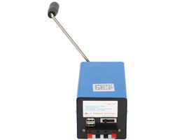 Draagbare Hand Crank Generator USB Oplader voor Noodsituaties
