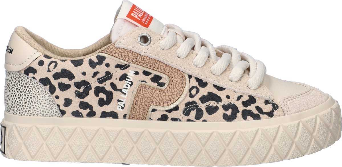 Palladium 94663-243-M Ace Lo Mix Wild S Damestrainers Tropisand-Leopard-M Beige