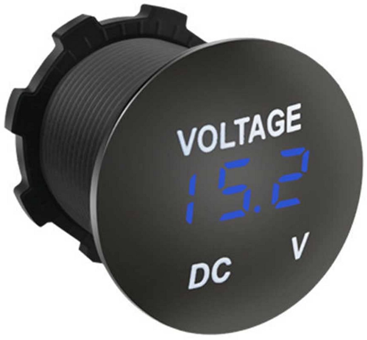 Waterdichte Digitale Voltmeter DC 12V-24V met LED-Display voor Auto, Motor en Vrachtwagen