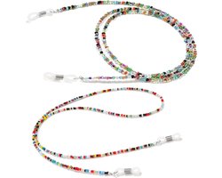Top 10 Brilaccessoires voor Comfort en Stabiliteit 2026: Brillenkettingen met kleurrijke kralen 2 stuks