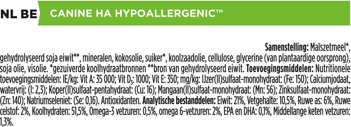 Purina Pro Plan VD HA Hypoallergeen Hond - 2 x 3 kg