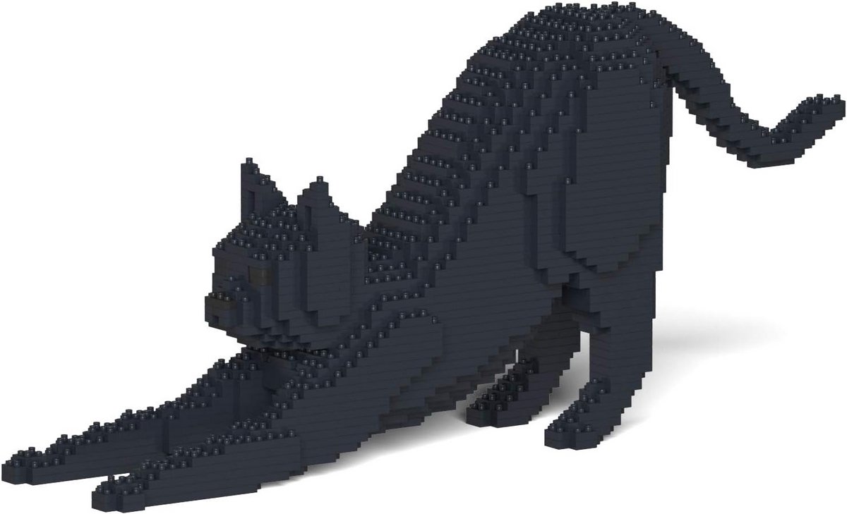 3D Bouwstenen Dierenmodel Kat - STEM Speelgoed voor Volwassenen en Kinderen Vanaf 14 Jaar