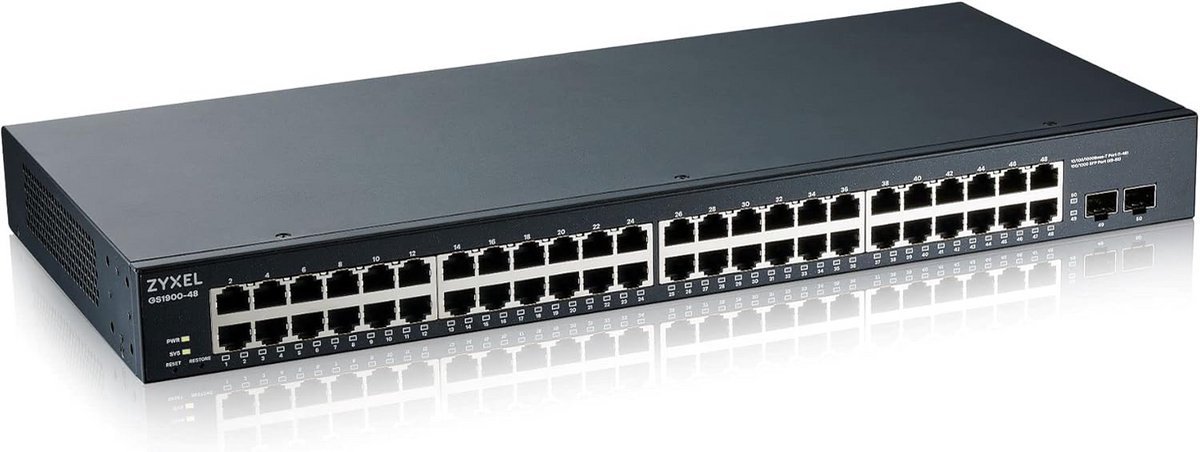 24 Poorts Gigabit Smart Managed Rackmount Switch - Stille Ventilatorloze Werking