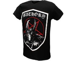 Bathory Shield T-Shirt - Officiële Merchandise - S