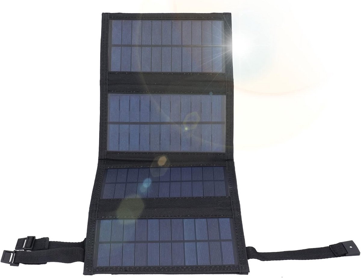 Draagbaar 20W Opvouwbaar Zonnepaneel voor USB Opladen Buitenactiviteiten