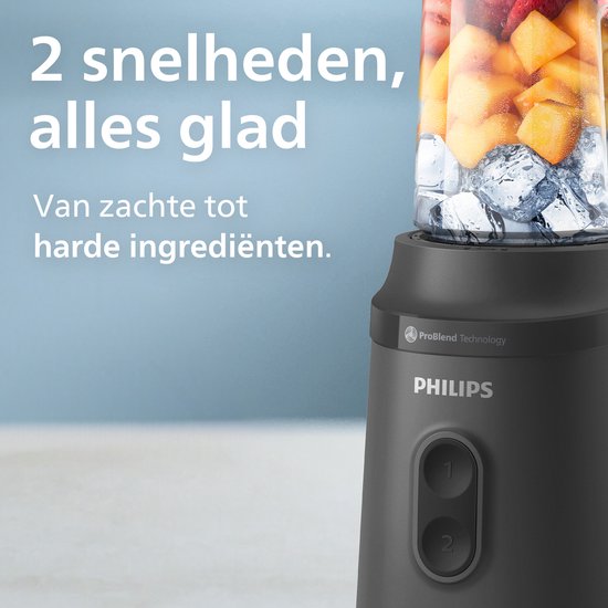 Philips blender - HR2670/00 - ProBlend 350W - Draagbare Blend & Go-beker - Zwart van Philips — afbeelding 5