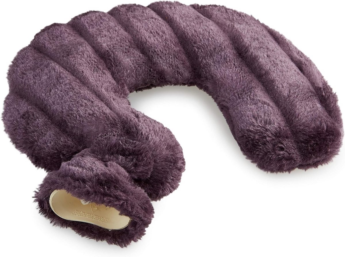 Warmwaterkruik met afneembare fleece hoes - Verlichting voor nek en schouder, ideale bedwarmer en cadeau voor hem en haar