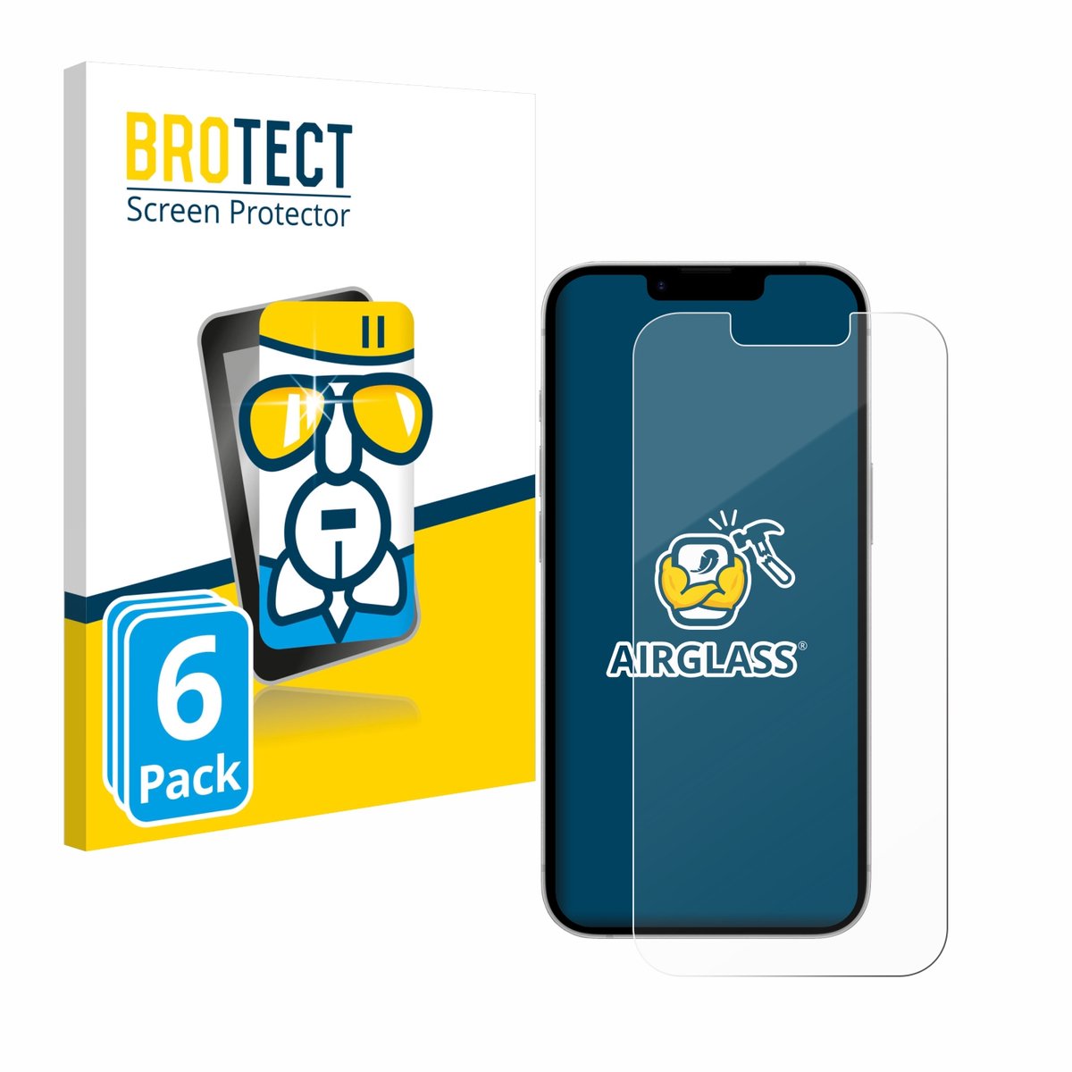 Screenprotector 6 Stuks voor Apple iPhone 17e Beschermglas transparant