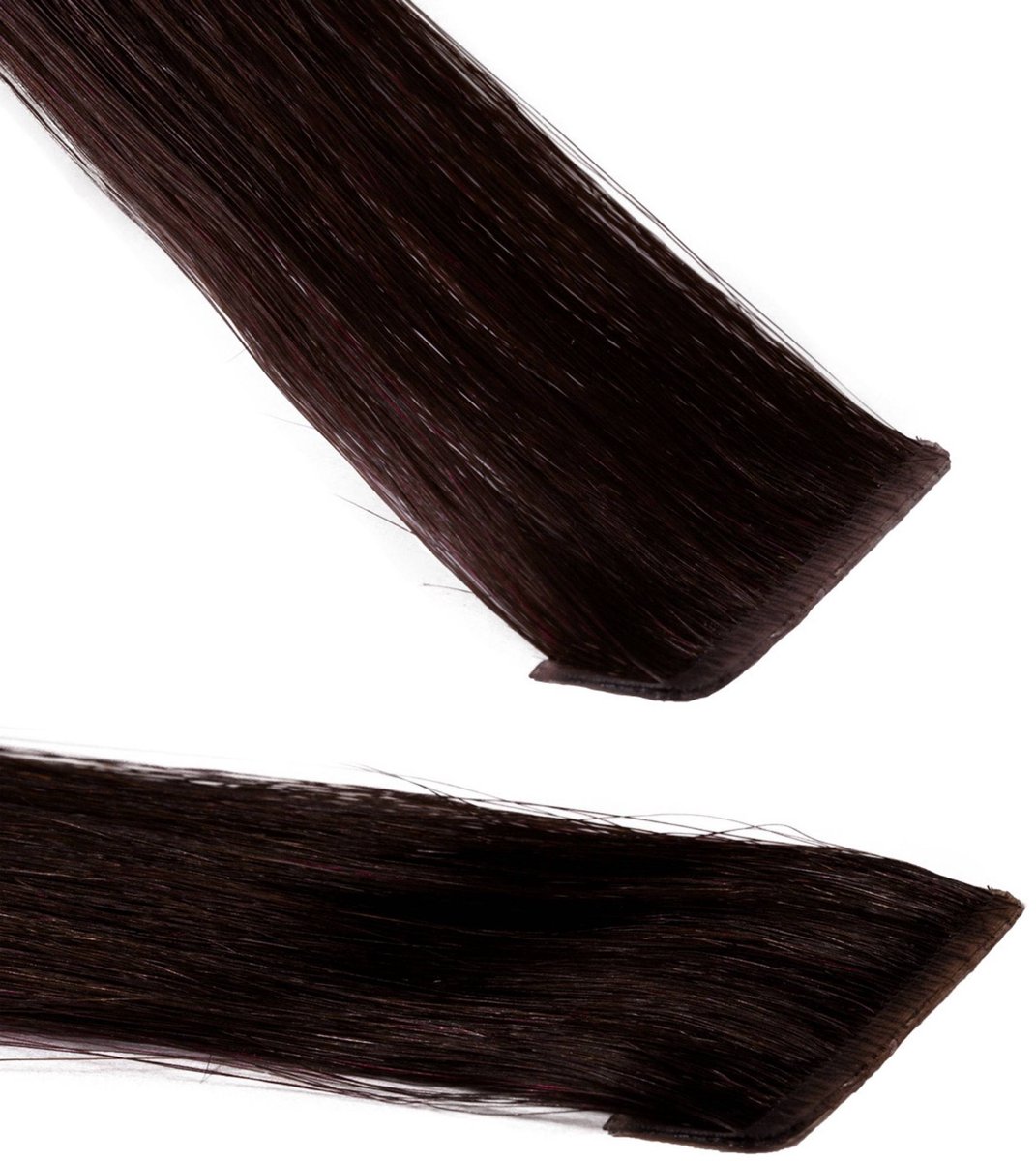 hair2heart Invisible Tape Extensions Echt haar Premium - 10 tapes 40 cm 5/0 middenbruin
