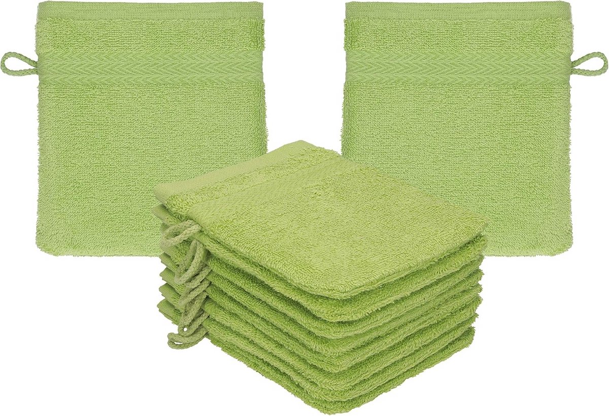 Set van 10 Zachte Katoenen Washandjes - Ideaal voor Gezichtsreiniging en Dagelijks Gebruik